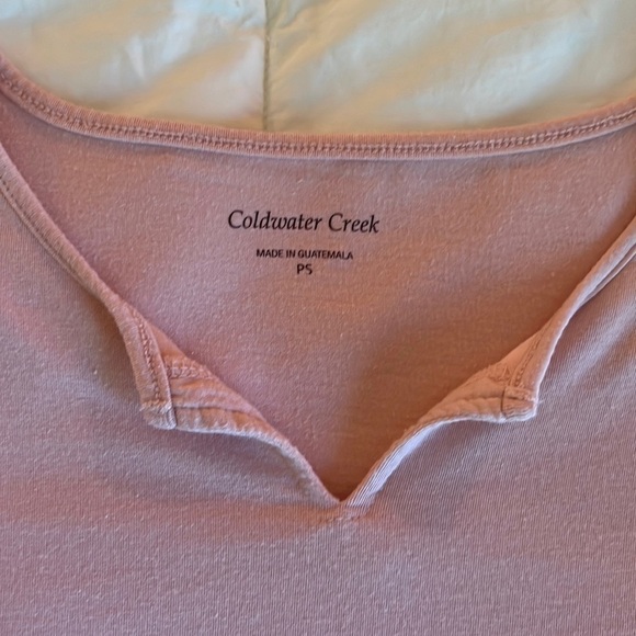 Coldwater Creek Woman’s Fitted Cotton Tee Shirt - Picture 3 of 5